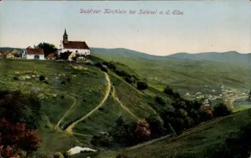 Ak Dubice Dubitz Řehlovice Großtschochau Region Aussig, Dubický kostelík, Dubitzer Kirchlein