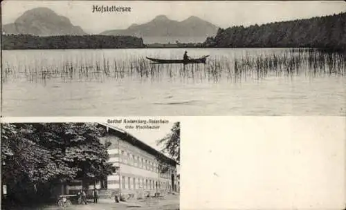 Ak Niedernburg Prutting in Oberbayern, Gasthof Otto Fischbacher, Hofstettersee