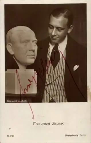 Ak Schauspieler Friedrich Zelnik, Portrait, Autogramm