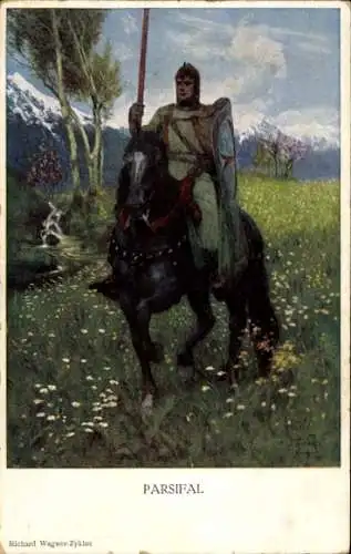 Ak Richard Wagner Zyklus, Parsifal