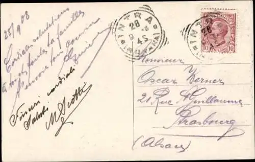 Ak Isola Bella Lago Maggiore Piemonte, Gesamtansicht, Stiefmütterchen