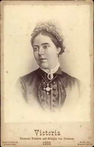 Kabinett Foto Kaiserin Auguste Viktoria, Portrait 1888