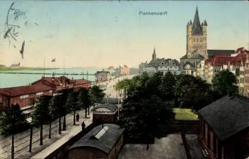 Ak Köln am Rhein, Frankenwerft