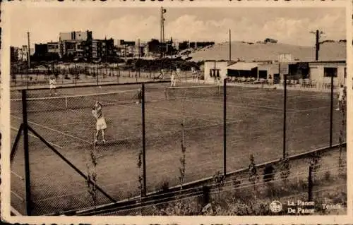 Ak La Panne De Panne Westflandern, Tennisplatz