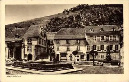 Ak Sainte Marie aux Mines Markirch Elsass Haut Rhin, Teilansicht