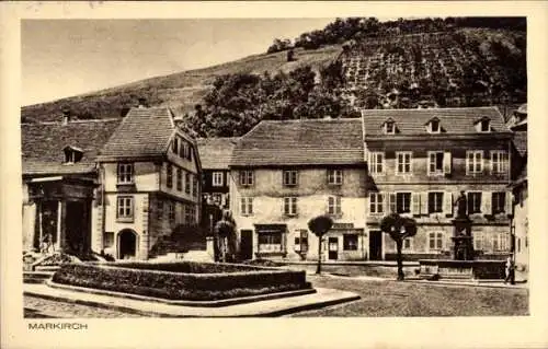 Ak Sainte Marie aux Mines Markirch Elsass Haut Rhin, Teilansicht