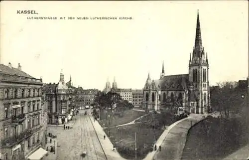 Ak Kassel in Hessen, Lutherstraße, Lutherkirche