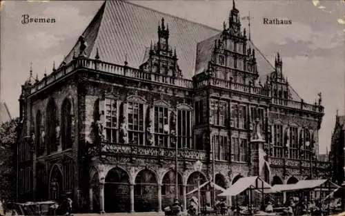 Ak Hansestadt Bremen, Rathaus