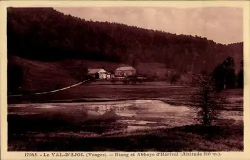 Ak Le Val d'Ajol Lothringen Vosges, Etang et Abbaye d'Herival