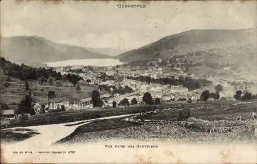 Ak Gérardmer Lothringen Vogesen, Blick vom Goutridos aus