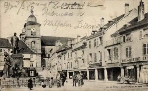 Ak Saint Dié des Vosges, Place Jules-Ferry