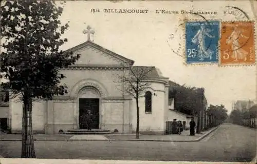 Ak Boulogne Billancourt Hauts de Seine, Kirche Sainte Elisabeth