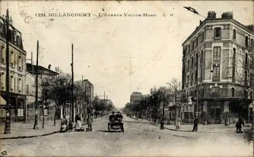 Ak Billancourt Hauts de Seine, Avenue Victor Hugo