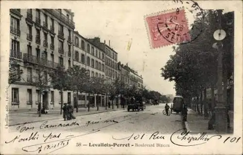 Ak Levallois Perret Hauts de Seine, Boulevard Bineau