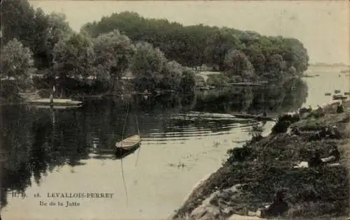 Ak Levallois Perret Hauts de Seine, Ile de la Jatte