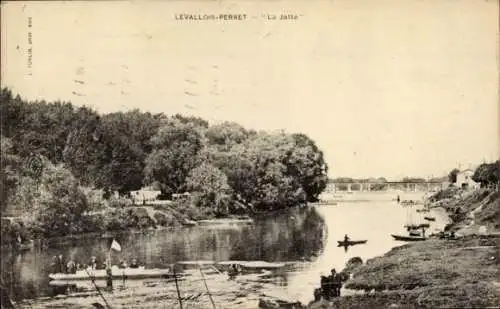 Ak Levallois Perret Hauts de Seine, La Jatte