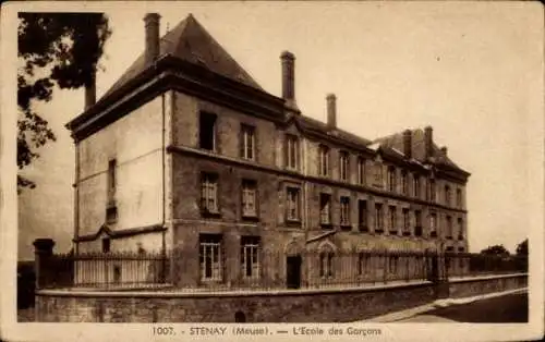 Ak Stenay Lothringen Meuse, L'Ecole des Garcons