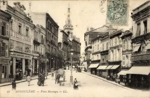 Ak Angoulême Charente, Place Marengo