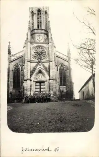 Ak Jallaucourt Gellshofen Lothringen Moselle, Kirche