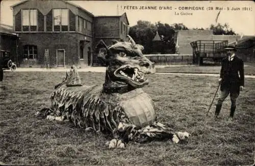 Ak Compiègne Oise, Fêtes Jeanne D'Arc, La Guivre