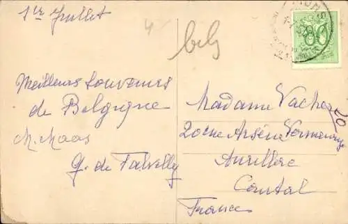 Ak Mons Wallonien Hennegau, Rue d'Havre, Kirche St. Nicolas