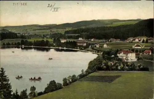 Ak Titisee Neustadt im Breisgau Hochschwarzwald, Panorama