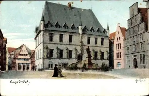 Ak Osnabrück in Niedersachsen, Rathaus