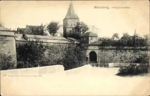Ak Nürnberg in Mittelfranken, Tiergärtnertor