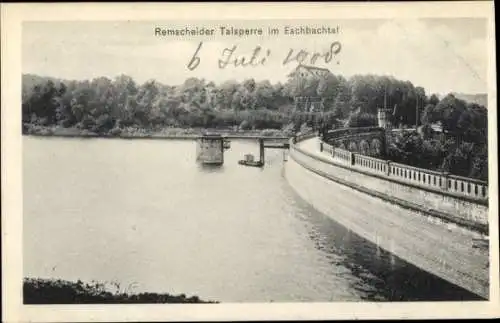 Ak Remscheid im Bergischen Land, Eschbachtal, Talsperre