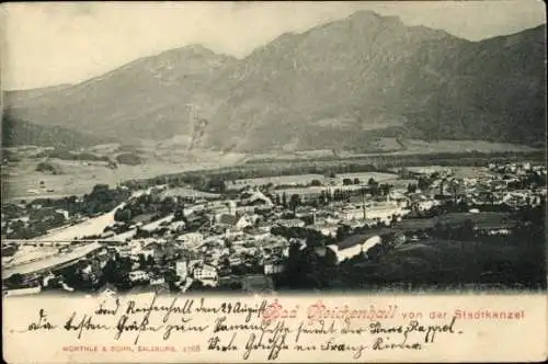 Ak Bad Reichenhall in Oberbayern, Blick von der Stadtkanzel