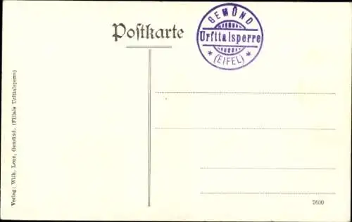 Ak Gemünd Schleiden in der Eifel, Urfttalsperre