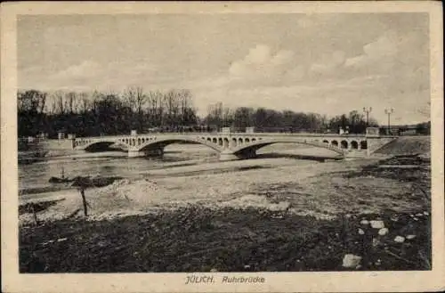 Ak Jülich in Nordrhein Westfalen, Ruhrbrücke