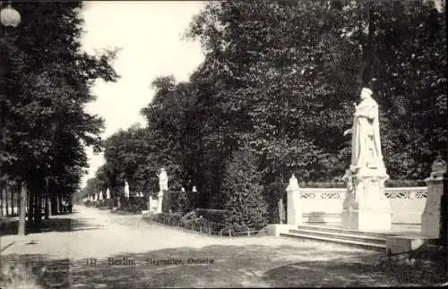 Ak Berlin Tiergarten, Siegesallee, Ostseite, Denkmal