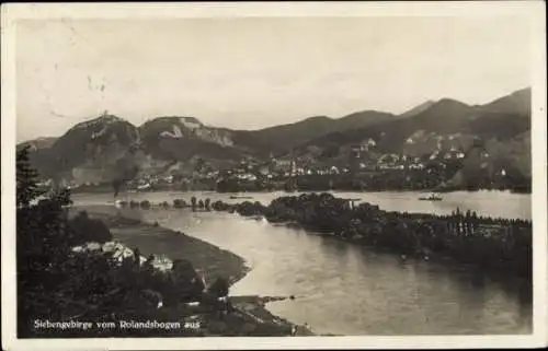 Ak Rolandseck Remagen am Rhein, Blick vom Rolandsbogen, Siebengebirge