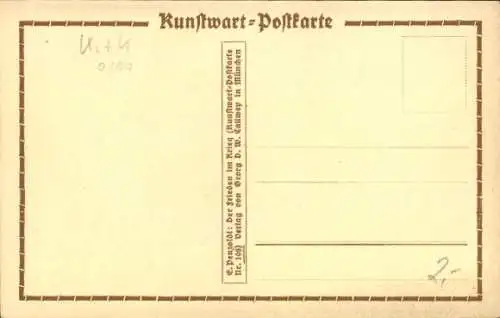 Scherenschnitt Ak Betende Soldaten, Maria mit Jesus, Krieg