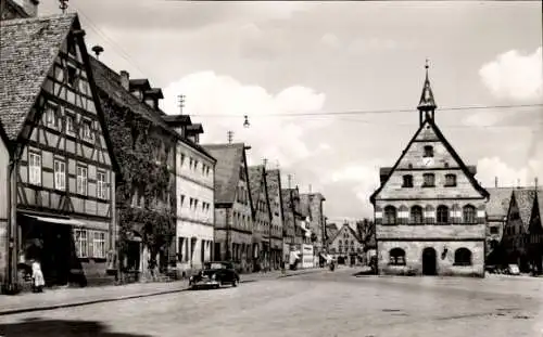 Ak Lauf an der Pegnitz in Mittelfranken Bayern, Marktplatz, Rathaus