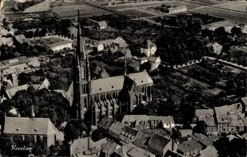 Ak Kevelaer am Niederrhein, Fliegeraufnahme, Marien-Basilika