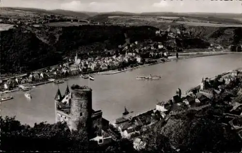 Ak Sankt Goar am Rhein, Burg Katz, St. Goarshausen