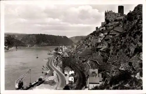 Ak Sankt Goar am Rhein, Burg Katz, St. Goarshausen