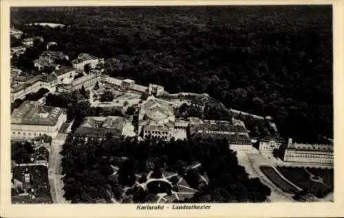 Ak Karlsruhe in Baden, Landestheater