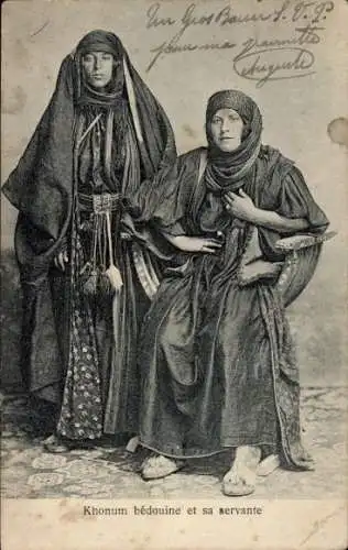 Ak Khonum Beduine und ihr Diener