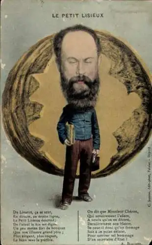 Ak Karikatur, Henry Cheron, Käse, Lisieux