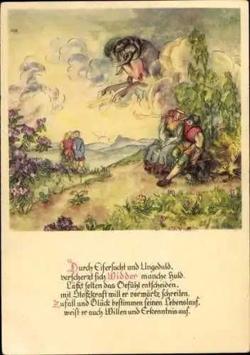 Horoskop Künstler Ak Rohland, M. M., Sternzeichen Widder, Aries, 21. März bis 20. April