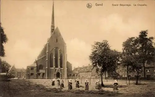 Ak Gand Gent Ostflandern, Grand Beguinage, La Chapelle