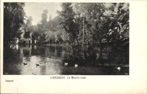 Ak Linkebeek Flämisch Brabant, Le Moulin rose