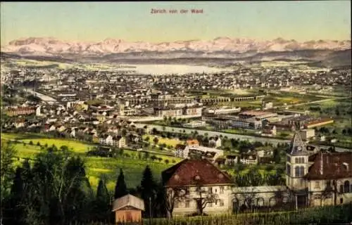 Ak Zürich Stadt Schweiz, Panorama