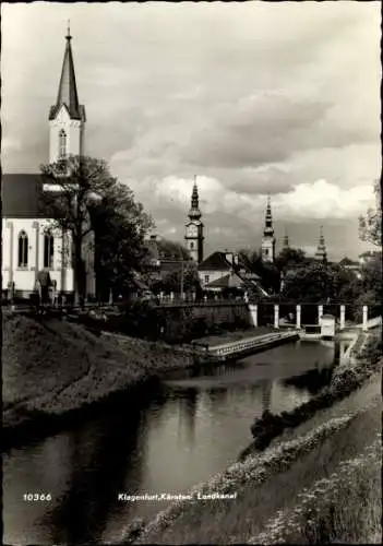 Ak Klagenfurt am Wörthersee Kärnten, Landkanal