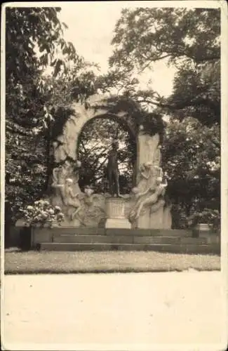 Ak Wien 1 Innere Stadt, Johann Strauß Denkmal