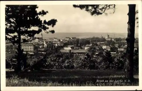 Ak Bruck an der Leitha in Niederösterreich, Blick auf den Ort