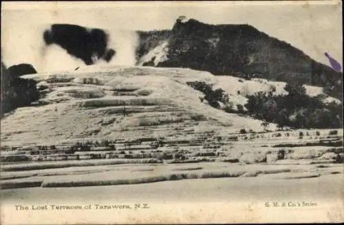 Ak Neuseeland, Die verlorenen Terrassen von Tarawera